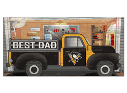 Pittsburgh Penguins Best Dad Truck 6x12 Sign