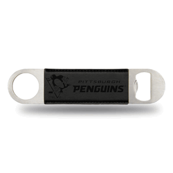 Pittsburgh Penguins Black Laser Engraved Bar Blade