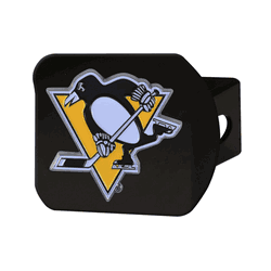 Pittsburgh Penguins Black Metal Hitch Cover - 3D Color Emblem