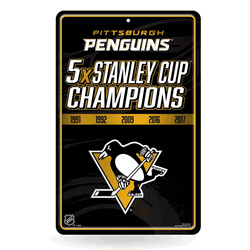 Pittsburgh Penguins Champ 11" x 17" Home Decor Sign