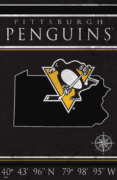 Pittsburgh Penguins Coordinates 17x26