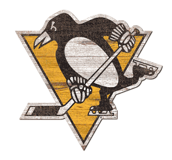 Pittsburgh Penguins Distressed Logo Cutout Sign