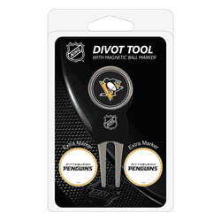 Pittsburgh Penguins Divot Tool Pack - Signature tool w/ 3 markers