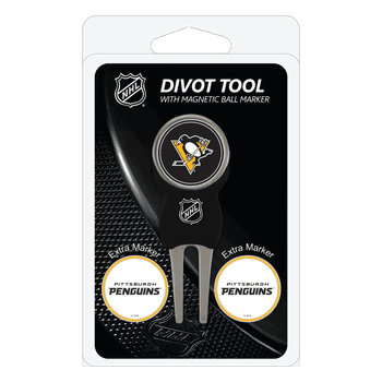 Pittsburgh Penguins Divot Tool Pack - Signature tool w/ 3 markers