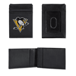 Pittsburgh Penguins  Embroidered Front Pocket Wallet - Slim/Light Weight