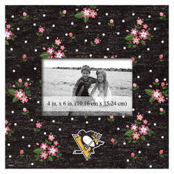 Pittsburgh Penguins Floral 10x10 Frame