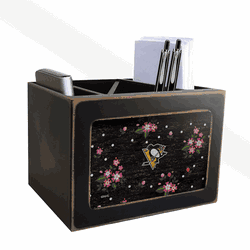 Pittsburgh Penguins Floral Desktop Organizer