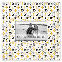 Pittsburgh Penguins Floral Pattern 10x10 Frame