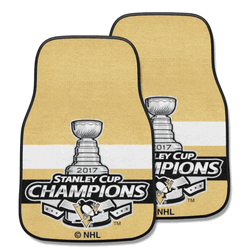 Pittsburgh Penguins Front Carpet Car Mat Set - 2 Pieces, 2017 NHL Stanley Cup Champions