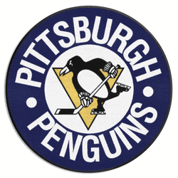 Pittsburgh Penguins Hockey Puck Rug - 27in. Diameter