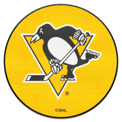 Pittsburgh Penguins Hockey Puck Rug - 27in. Diameter