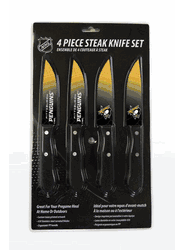 Pittsburgh Penguins Knife Set - Steak - 4 Pack
