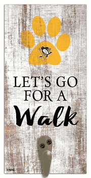 Pittsburgh Penguins Leash Holder 6x12 Sign
