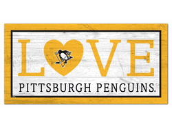 Pittsburgh Penguins Love 6x12 Sign