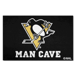 Pittsburgh Penguins Man Cave Starter Mat Accent Rug - 19in. x 30in.