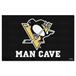 Pittsburgh Penguins Man Cave Ulti-Mat Rug - 5ft. x 8ft.