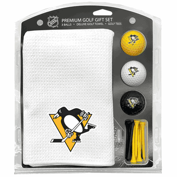 Pittsburgh Penguins Microfiber Towel Gift Set - 16 x 40 (White)