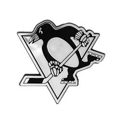 Pittsburgh Penguins Molded Chrome Plastic Emblem