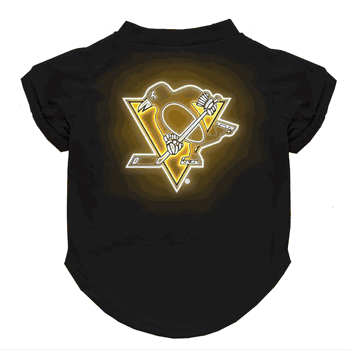 Pittsburgh Penguins Neon Pet T-Shirt, X-Large