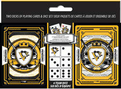 Pittsburgh Penguins NHL 2-pack Playing Cards & Dice Set