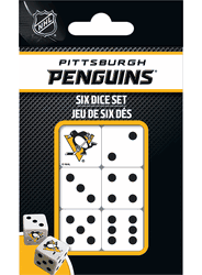 Pittsburgh Penguins NHL Dice Set