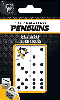 Pittsburgh Penguins NHL Dice Set