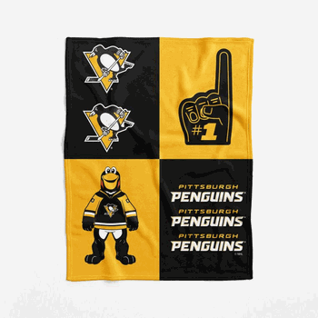 Pittsburgh Penguins NHL Domino Swaddle Blanket 40x50 inches