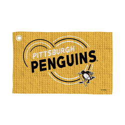 Pittsburgh Penguins NHL Droplets Waffle Fan Towel 16x25 inches
