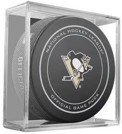 Pittsburgh Penguins NHL Hockey Official Game Puck IN CUBE