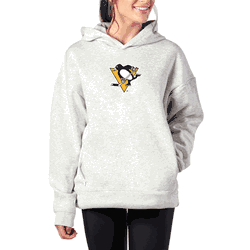 Pittsburgh Penguins NHL Kadi Hoodie with Zipper Pockets Heather Grey Medium