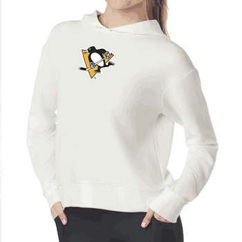 Pittsburgh Penguins NHL Kadi Waffle Hoodie Coconut Cream XS