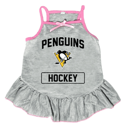 Pittsburgh Penguins Pet Dress Grey Type XLarge
