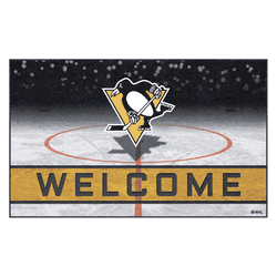 Pittsburgh Penguins Rubber Door Mat - 18in. x 30in.