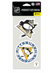 Pittsburgh Penguins Set of 2 Die Cut Decals