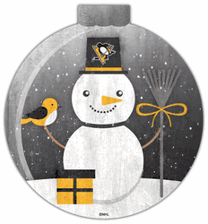 Pittsburgh Penguins Snowglobe 12in Wall Art