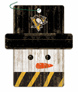 Pittsburgh Penguins Snowman Ornament
