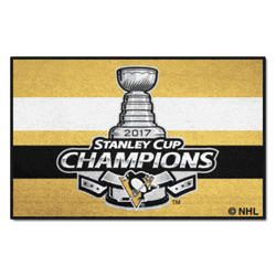 Pittsburgh Penguins Starter Mat Accent Rug - 19in. x 30in., 2017 NHL Stanley Cup Champions