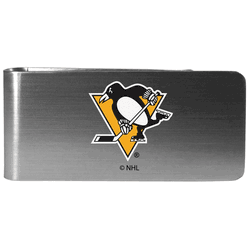 Pittsburgh Penguins Steel Money Clip, Logo