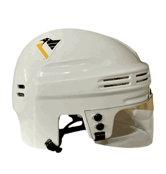 Pittsburgh Penguins T/B SportStar NHL Hockey Player Mini Helmet - White
