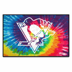 Pittsburgh Penguins Tie Dye Starter Mat Accent Rug - 19in. x 30in.
