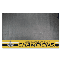 Pittsburgh Penguins Vinyl Grill Mat - 26in. x 42in., 2017 NHL Stanley Cup Champions
