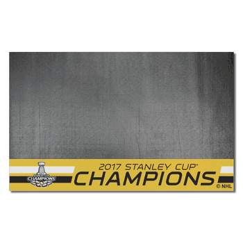 Pittsburgh Penguins Vinyl Grill Mat - 26in. x 42in., 2017 NHL Stanley Cup Champions