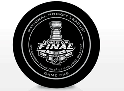 Pittsburgh Penguins Vs. San Jose Sharks 2016 "Game 1" Stanley Cup Finals Official Game Puck