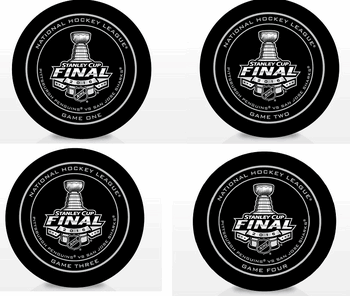 Pittsburgh Penguins Vs. San Jose Sharks 2016 Stanley Cup Finals Official Game Puck (Set of 4 - Games 1-4)