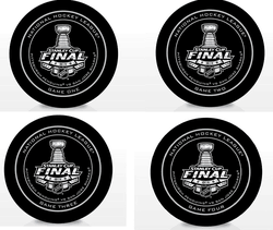 Pittsburgh Penguins Vs. San Jose Sharks 2016 Stanley Cup Finals Official Game Puck (Set of 4 - Games 1-4)