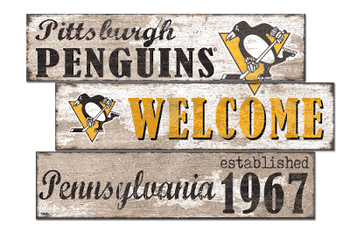 Pittsburgh Penguins Welcome 3 Plank