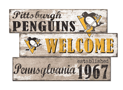 Pittsburgh Penguins Welcome 3 Plank