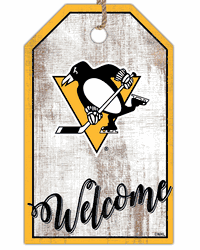 Pittsburgh Penguins Welcome Team Tag 11x19 Sign