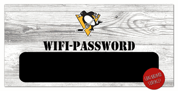 Pittsburgh Penguins Wifi Password 6x12 Sign