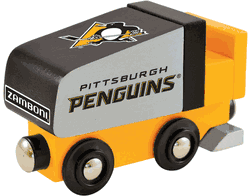 Pittsburgh Penguins Wood Train Zamboni